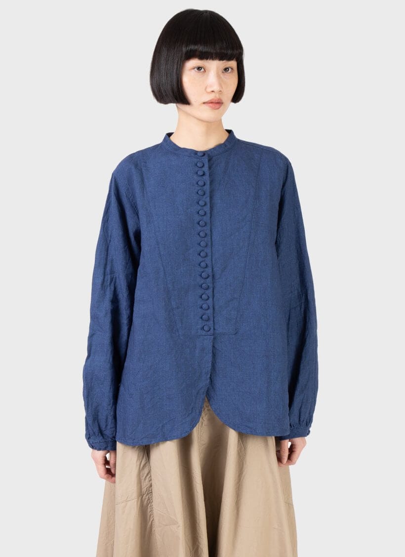 Ichi Antiquités Linen Shirt Indigo