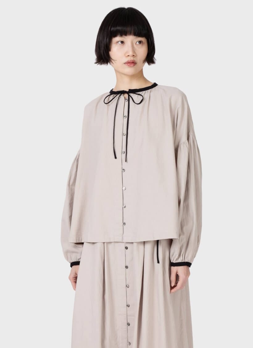 Ichi Antiquités Cotton Cashmere Shirt Natural