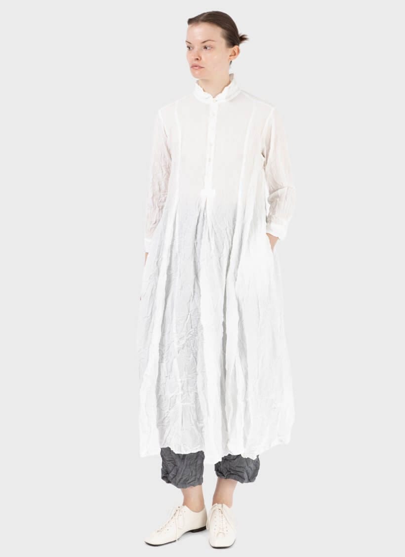 Pas De Calais Washed Cotton Crinkle Dress